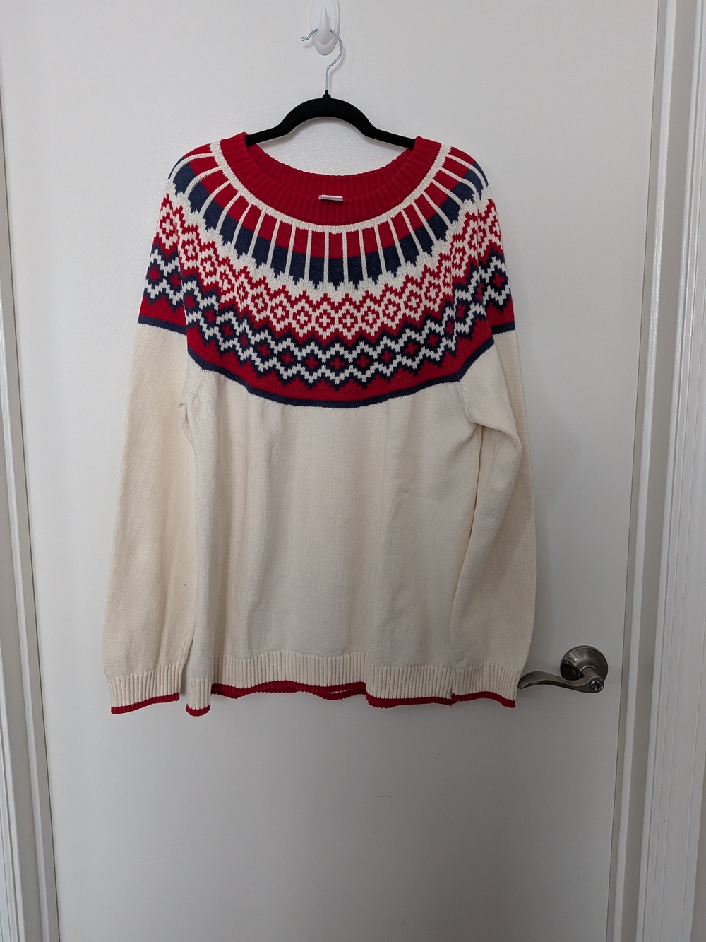 HANNA ANDERSSON - 100%  Cotton Fair Isle Sweater - L